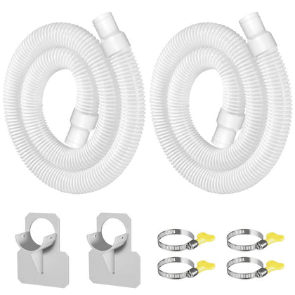 Conderyang 2Pack 1.25in pool hoses, 59in length, ideal for above-ground pools