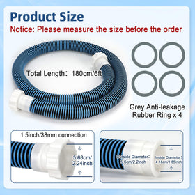 Conderyang 40mm to one-and-a-half-inch adapter for easy pump compatibility.