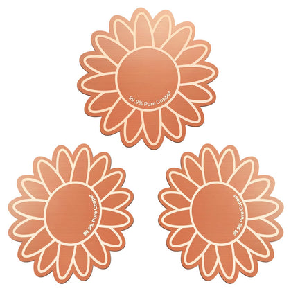 Conderyang sunflower-plate copper disk for bird bath enhances water cleanliness.