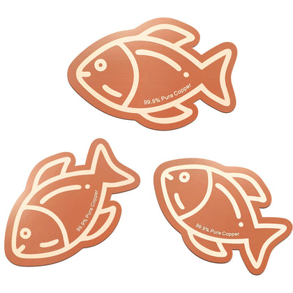 Conderyang fish-design copper purification disk for cleaner birdbath water