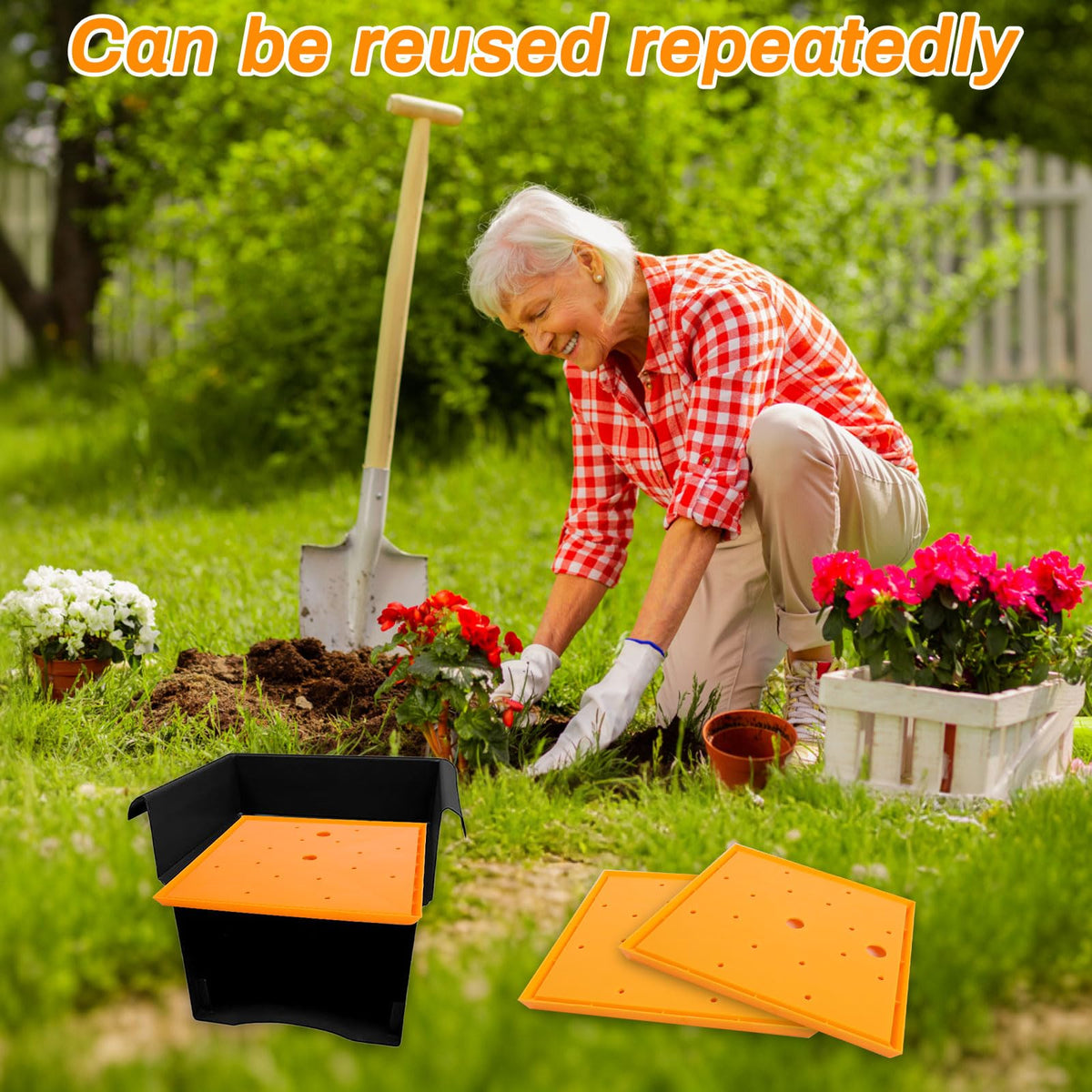 No fabric required; quick drop-in installation for indoor and outdoor pots.