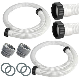 Conderyang EVA pool hose with 40mm to 1-1/2 inch adapters for easy above ground setup