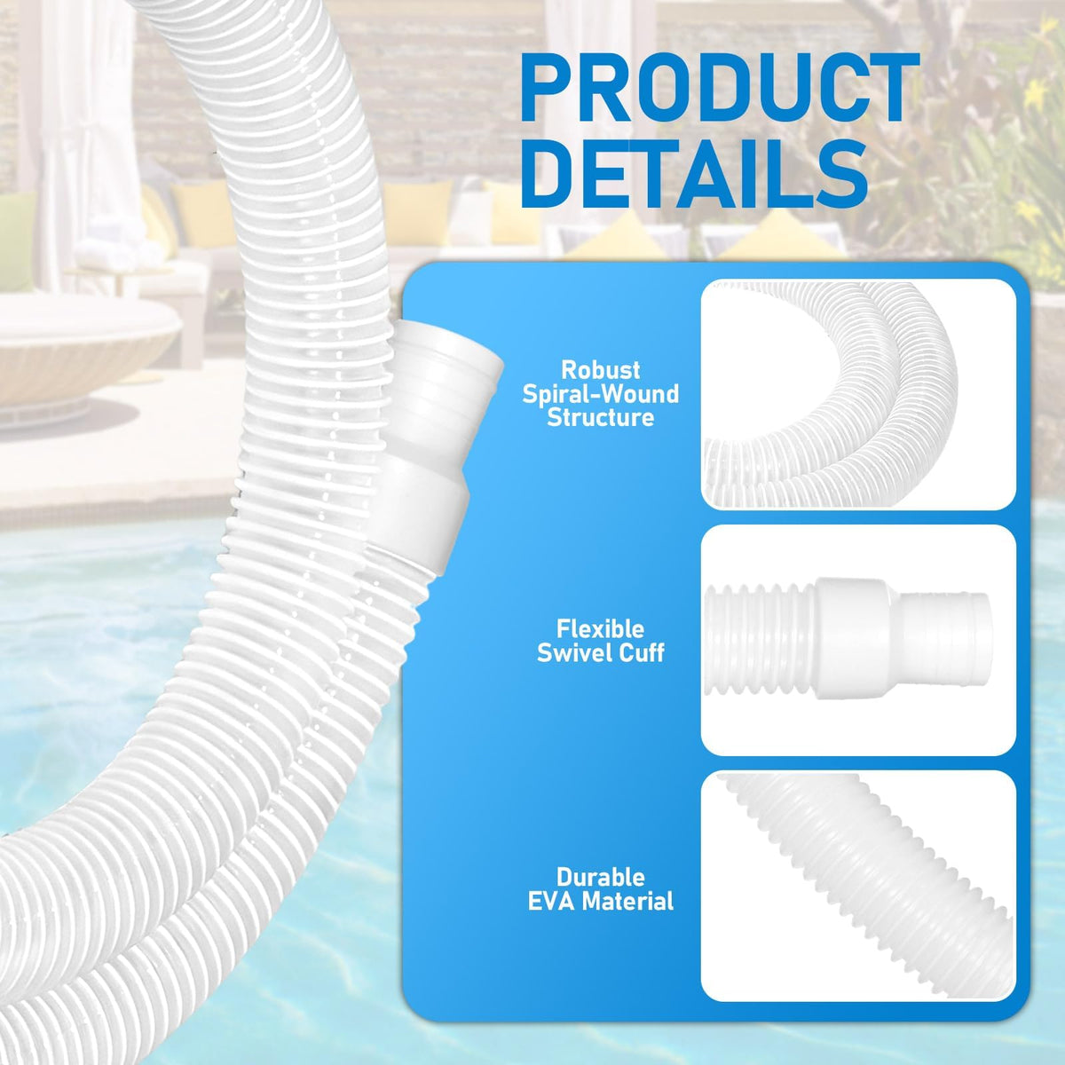 Conderyang EVA body hose resists sun and chemical exposure.
