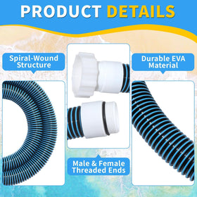Conderyang EVA body hose resists aging and sun exposure for lasting pool use.