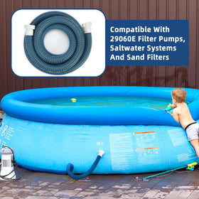 Conderyang hose in pool, spa, and garden contexts demonstrates versatile use.