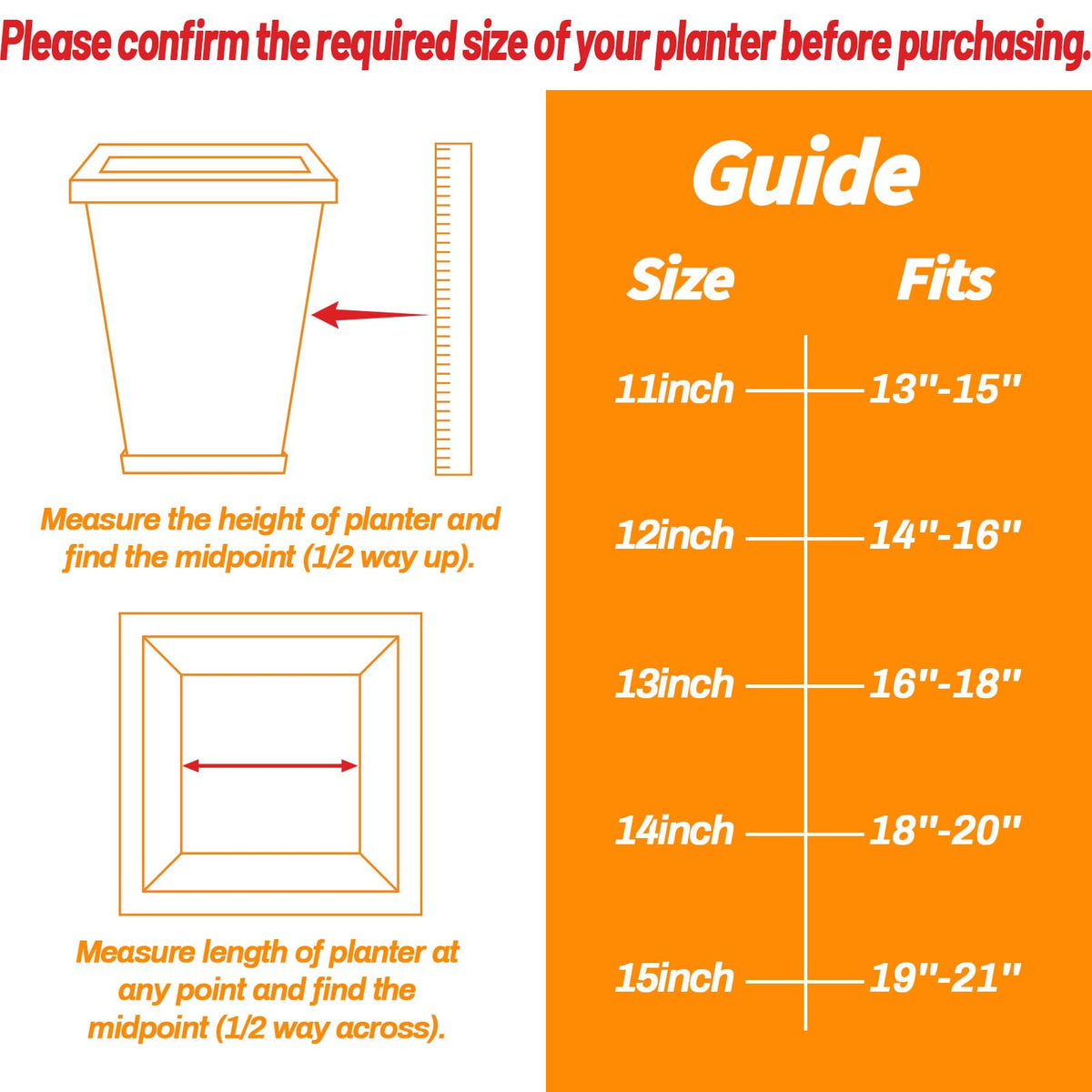 Pre-drilled drainage holes in the planter insert for healthy water flow.
