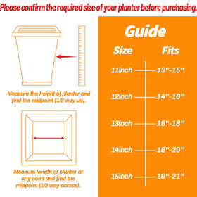 Pre-drilled drainage holes in the planter insert for healthy water flow.
