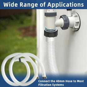 Conderyang above ground pool hose compatible with pumps and filters