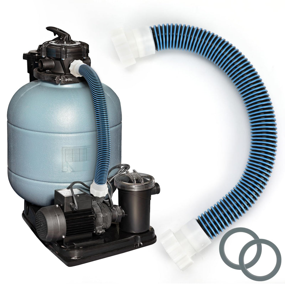 Conderyang pool pump hose blue finish for easy above-ground connections.