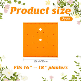 Conderyang planter insert showing pre-drilled drainage holes for moisture control