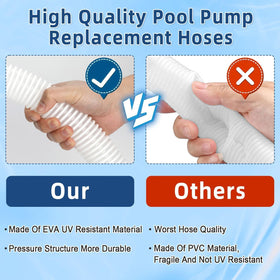 Conderyang transparent white hose stays clean while resisting sun damage