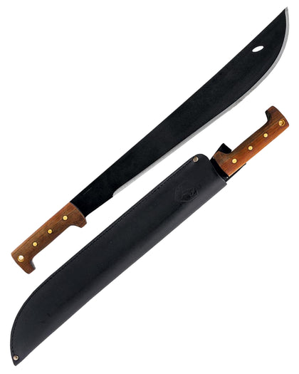 Condor El Salvador machete with wood handle provides a secure grip for rugged outdoor tasks.