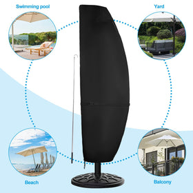 CONFUTURY 15 ft umbrella cover easy-clean-storage supports quick maintenance
