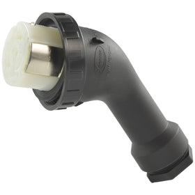 Conntek angled 50A RV female connector with strain-relief design for easier hookups