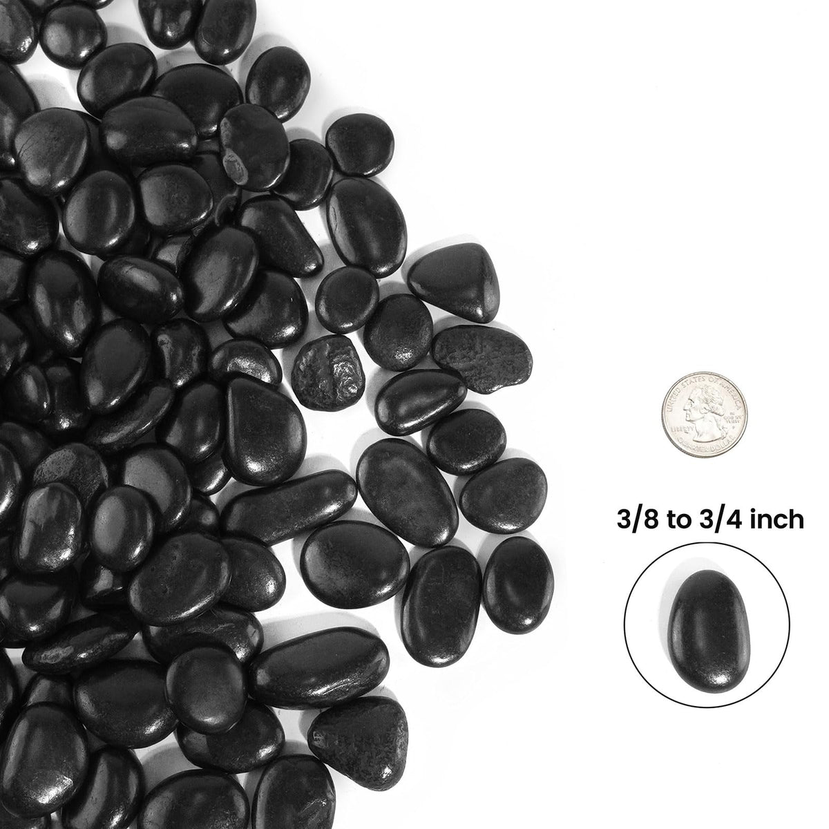 CONSDAN polished pebbles with smooth edges for safe, elegant decor.