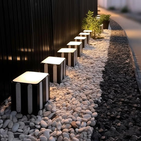 CONSDAN river rocks glaze walkways with natural, durable accents.
