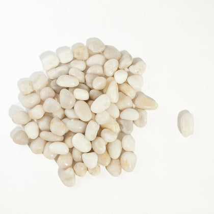 CONSDAN River Rocks white medium packaging shown for decor and display use