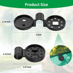 Consripie heavy-duty lock grip clips provide reliable hold for shade sails