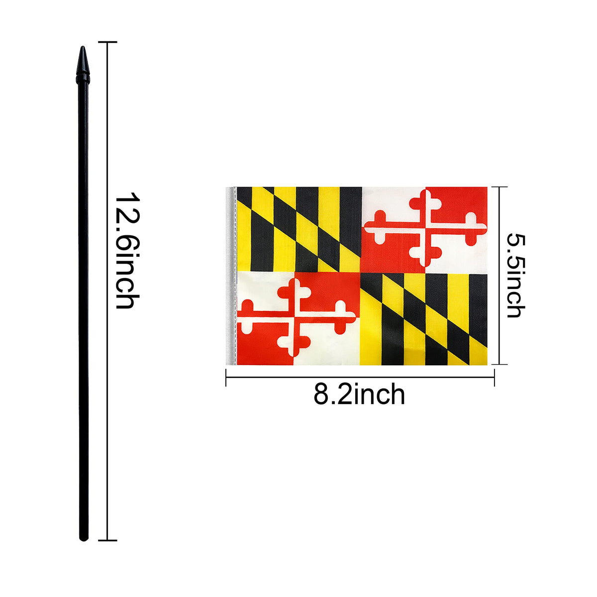 Consummate polyester state flags offer vivid colors and durability for outdoor use.