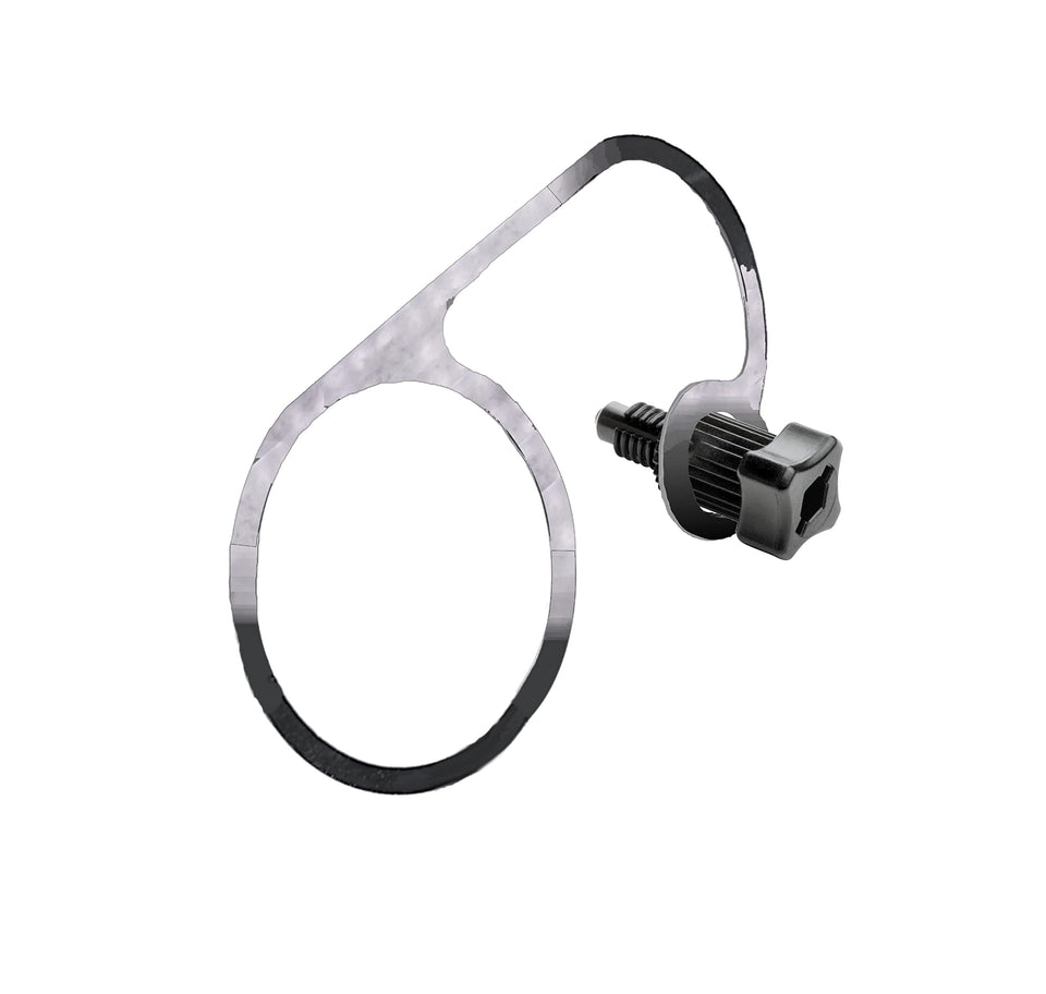 Contractor Rain Bird external bleed screw for valve maintenance and leak prevention.