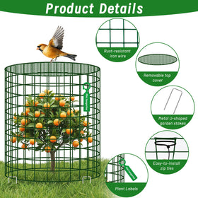 Convivium metal mesh close-up shows rust-resistant construction for breathable plant guarding.