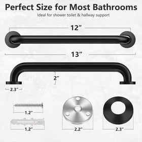 Conwithna safety-handle-bar deck-rail-bracket for steps and decks in all weather.