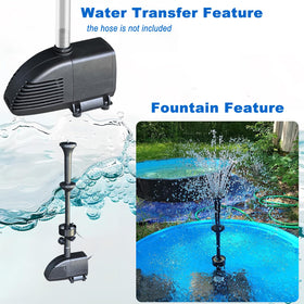 COODIA pond filter kit setup in a koi pond for visual interest.
