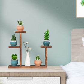 COOGOU decor-ready rack enhances living room or office.