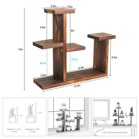 COOGOU five-tier plant stand displaying tiered layout for small pots.