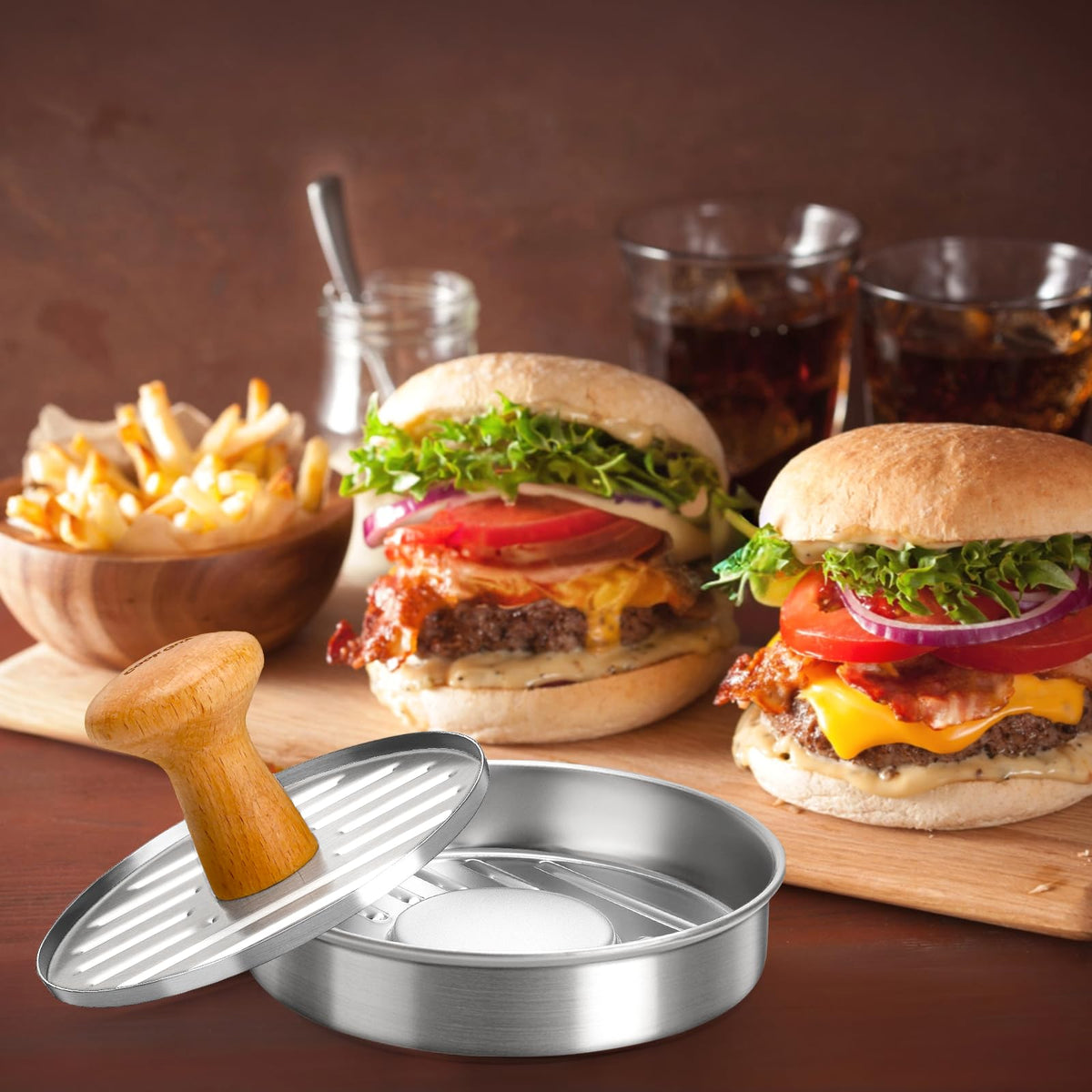 Cook Guy 100 patty papers set keeps portions clean and fast.