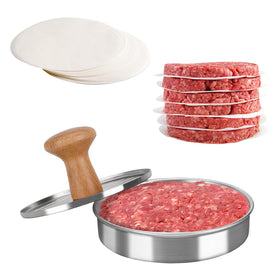 Cook Guy burger press compact storage fits neatly in the drawer.