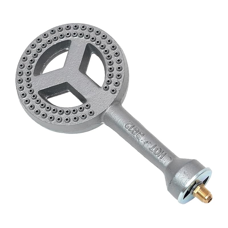 Cookamp cast iron head with regulator-ready design supports safe DIY heating.