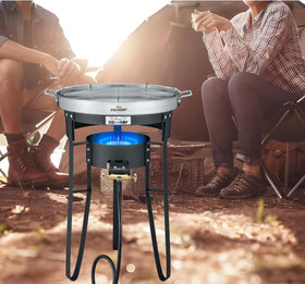 COOKAMP propane burner ideal for turkey frying with powerful heat