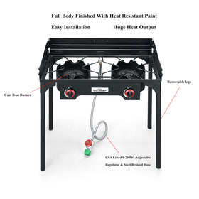 COOKAMP SA2510 portable design with detachable legs for easy transport
