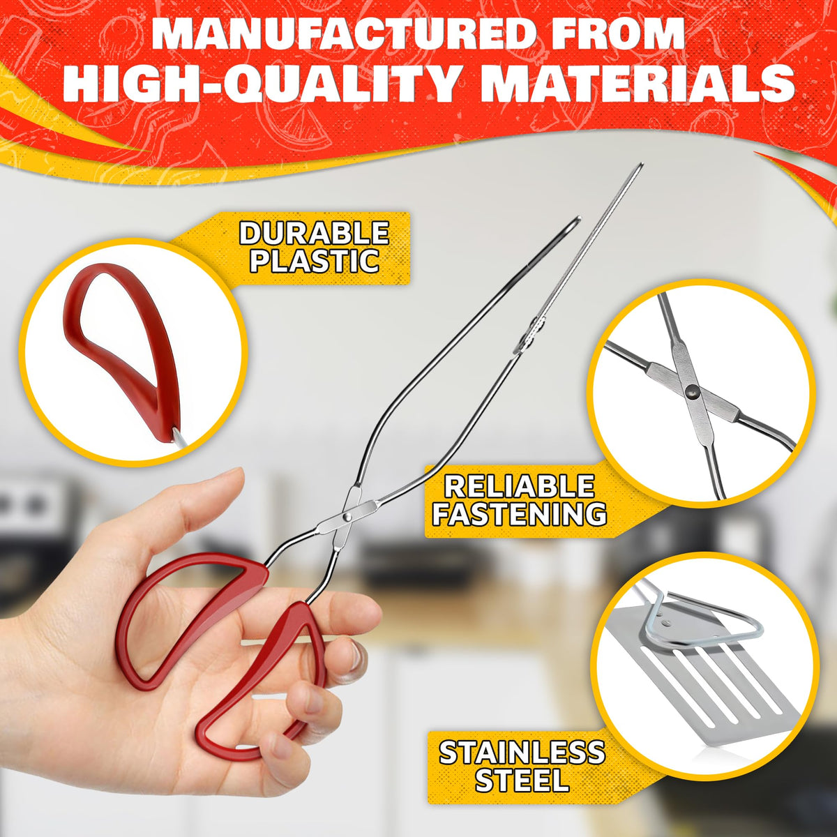 Cooking Concepts 2-in-1 spatula tongs for effortless flipping and gripping.