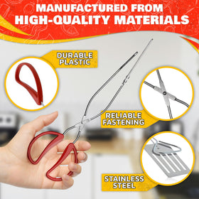Cooking Concepts 2-in-1 spatula tongs for effortless flipping and gripping.