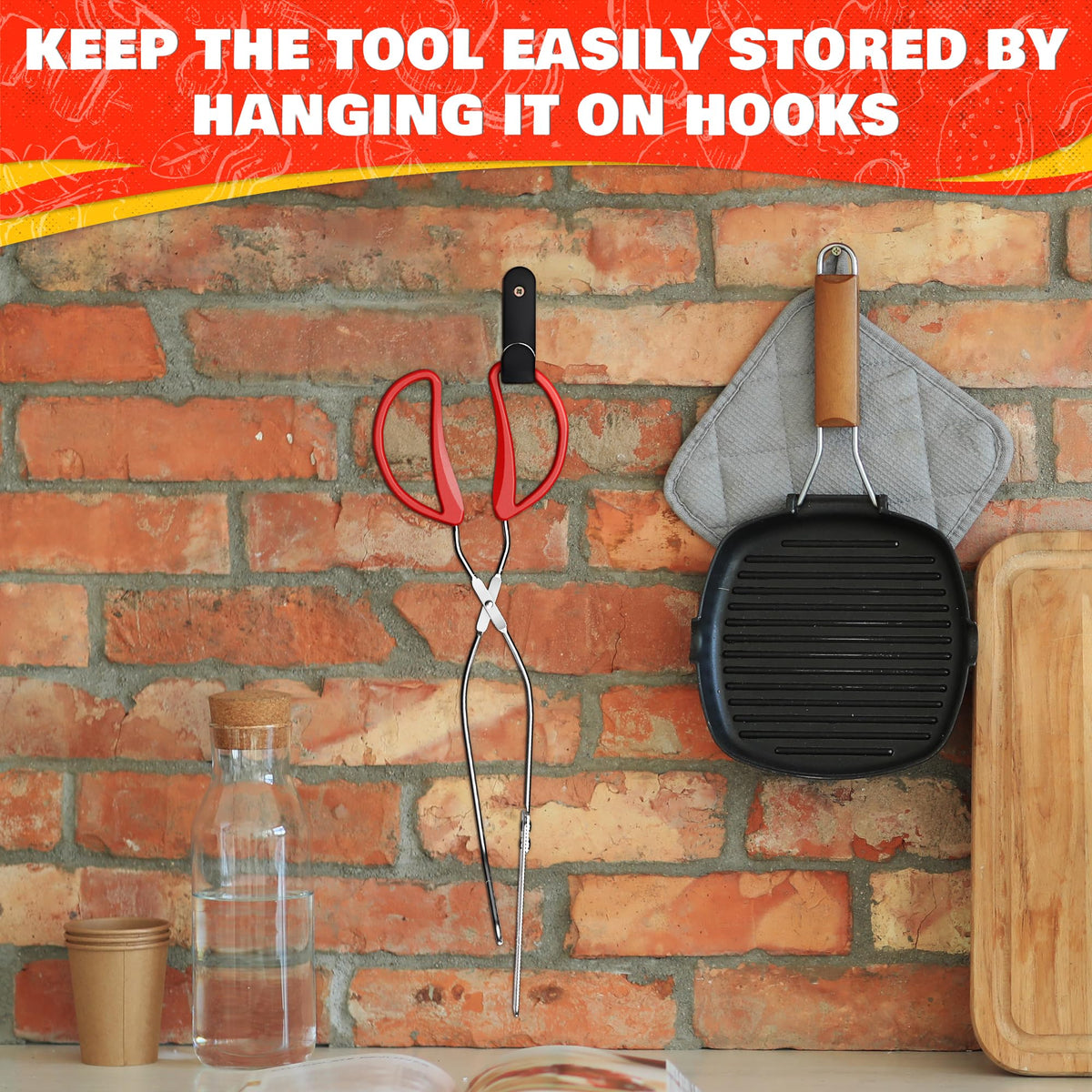 Cooking Concepts ergonomic grip helps with steady flipping and movement.
