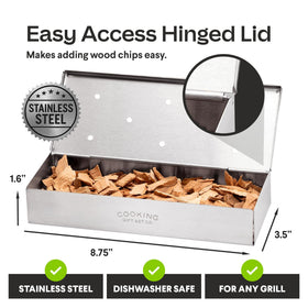 Cooking Gift Set apple wood chips pack delivers clean, natural smoke