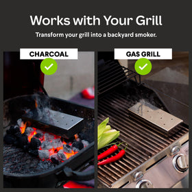 Cooking Gift Set smoker box is dishwasher safe for quick cleanup