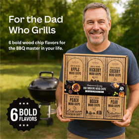 Cooking Gift Set Peach wood chips deliver delicate aroma for lighter meats