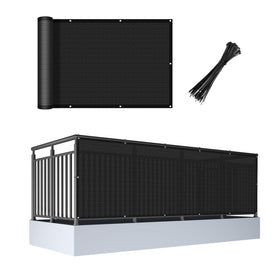 Cool Area balcony privacy screen with grommets for easy railing installation and privacy