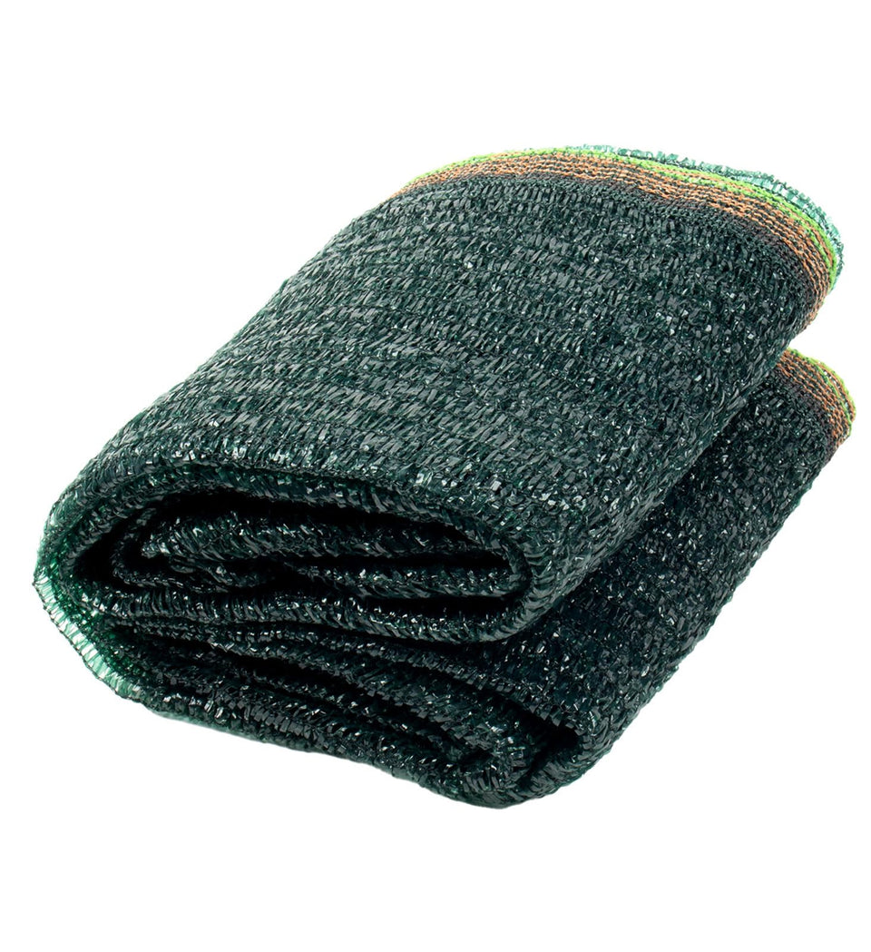 Cool Area shade cloth 55% in dark green blocks sun while staying breathable.