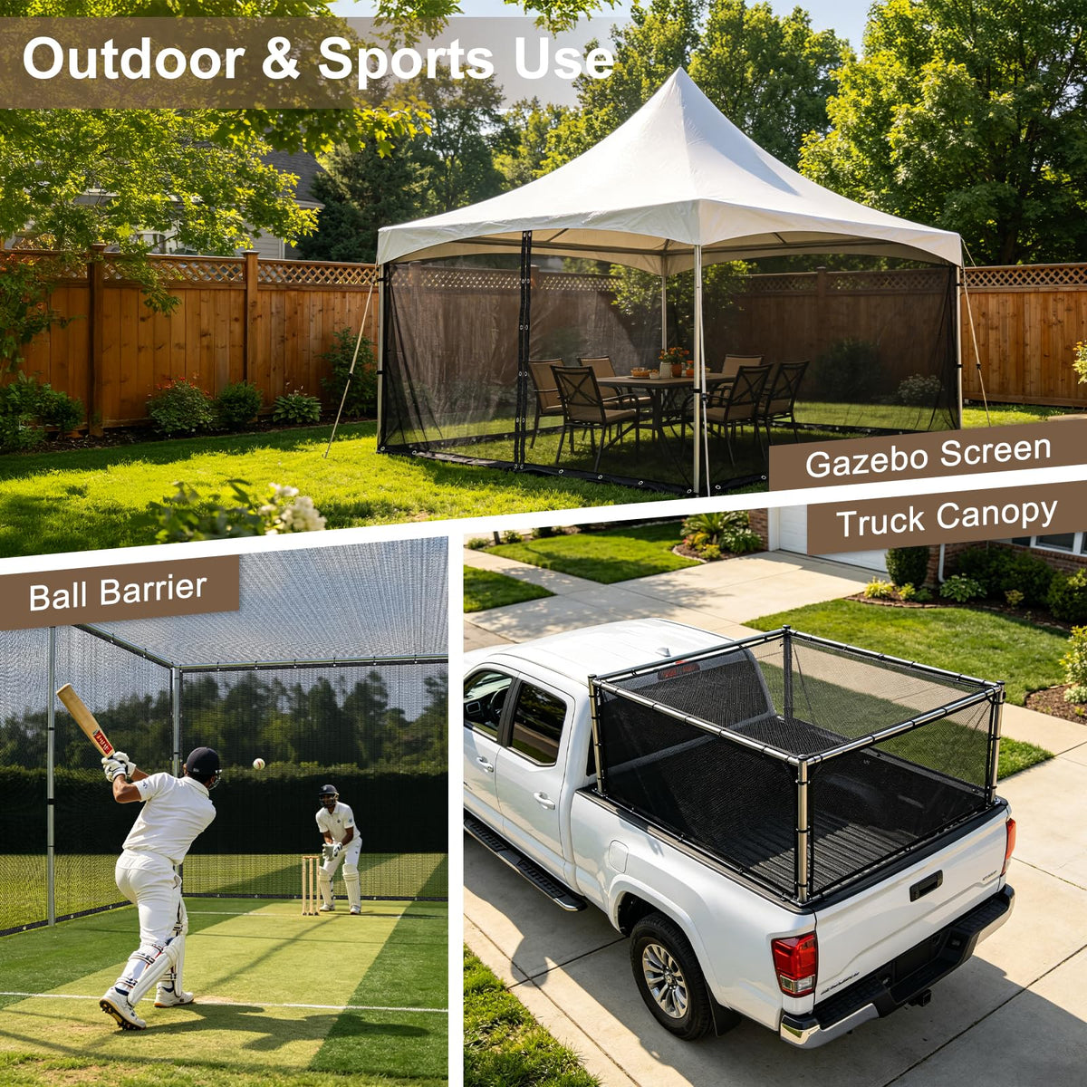 Cool Area customizable shade tarp sized to fit your outdoor space.