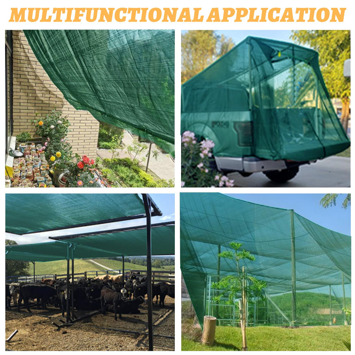 Cool Area durable shade cloth for kennels and barns in outdoor spaces.
