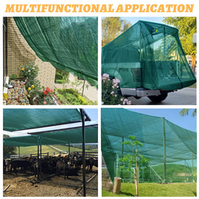 Cool Area durable shade cloth for kennels and barns in outdoor spaces.