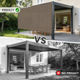 Cool Area breathable shade panel allows cool air on decks.
