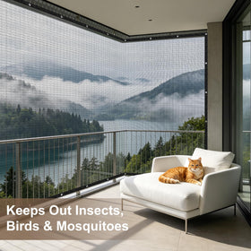 Cool Area pool deck use with leaf protection and light shade.