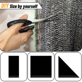 Cool Area shade cloth black color blends with exterior spaces