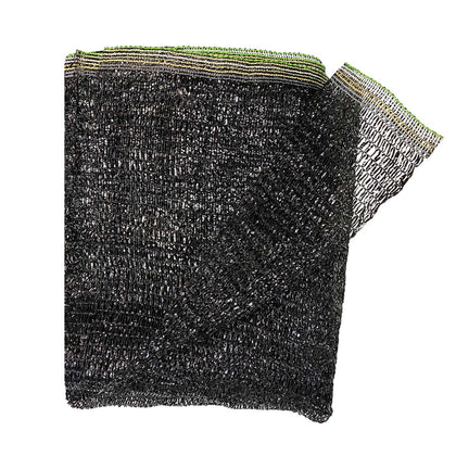 Cool Area sunblock shade cloth fortifies garden shade by blocking forty percent of sun.