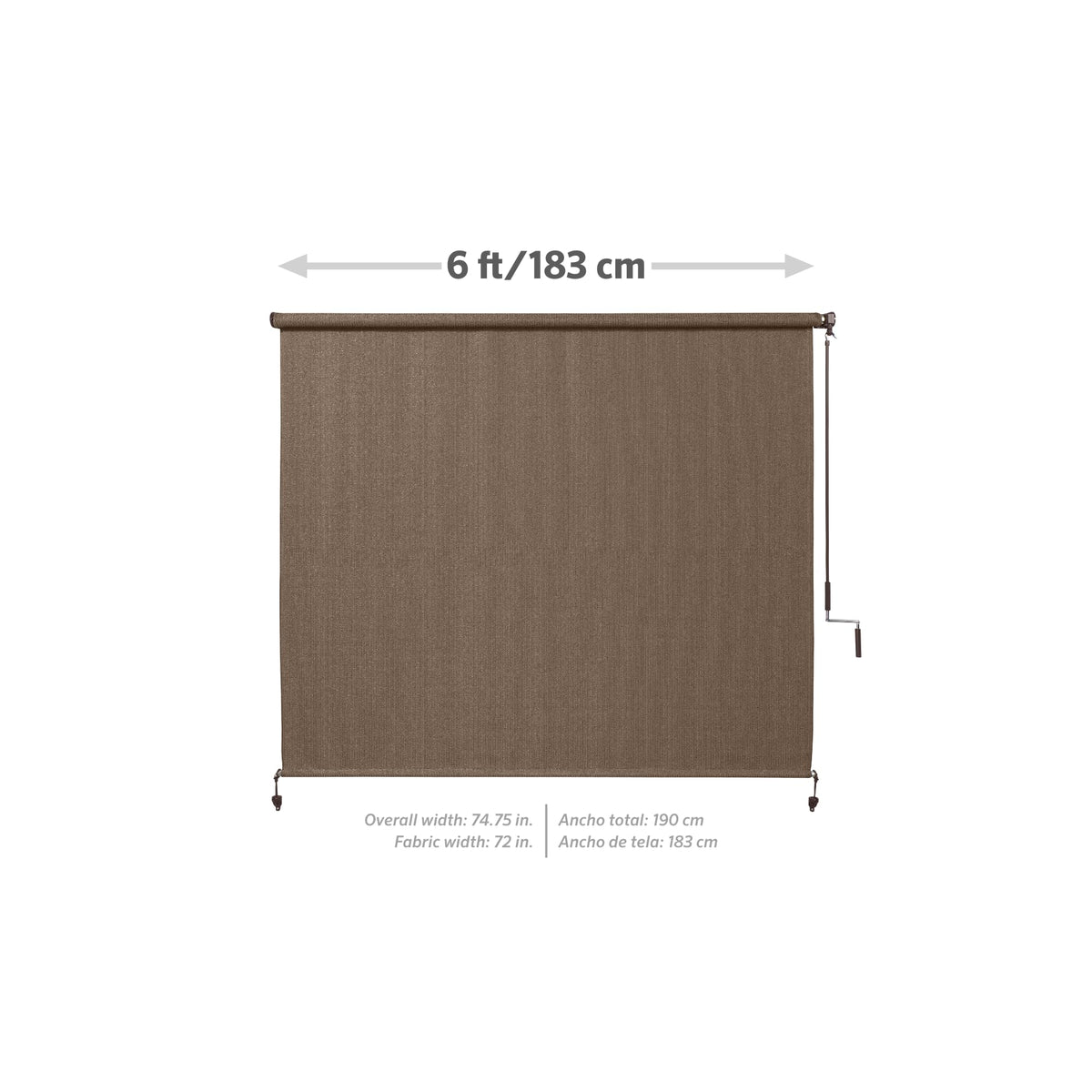 Coolaroo shade's fade-resistant fabric maintains vibrant color across seasons.